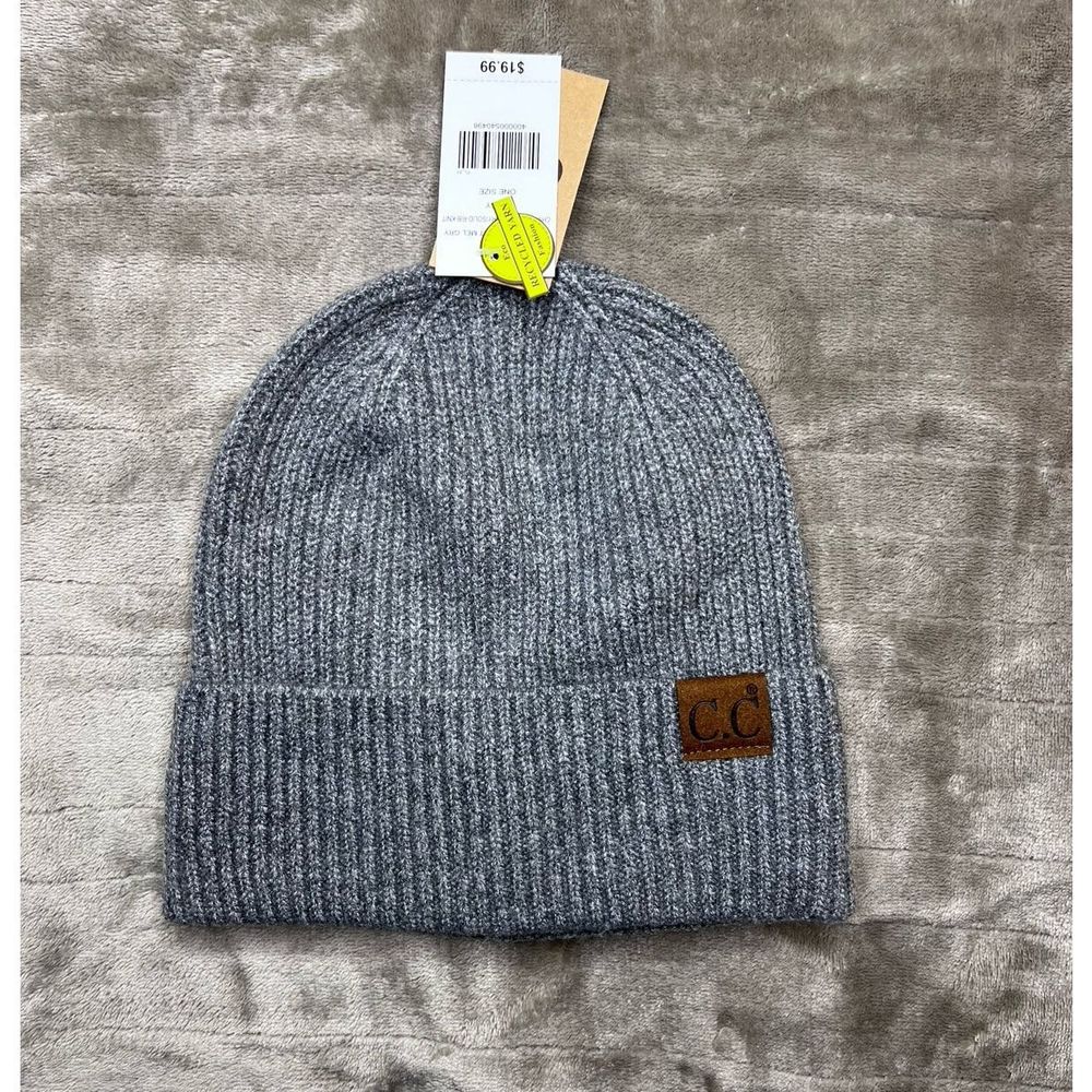 C.c winter hat beanie grey nwt